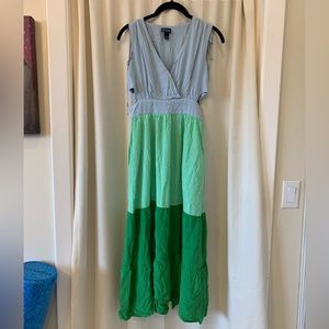 EUC Scoop NYC Colorblock Dress with Side Cut-Outs, M, Medium